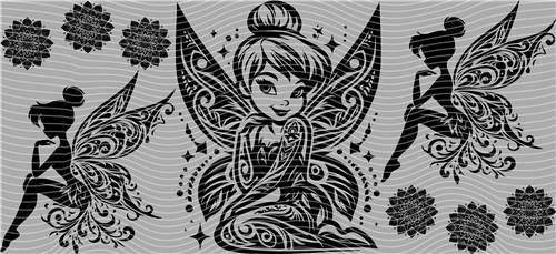 16oz black and white-B 41